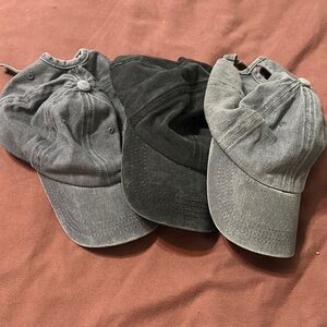 Men's Classic Baseball Cap Set - Black and Gray